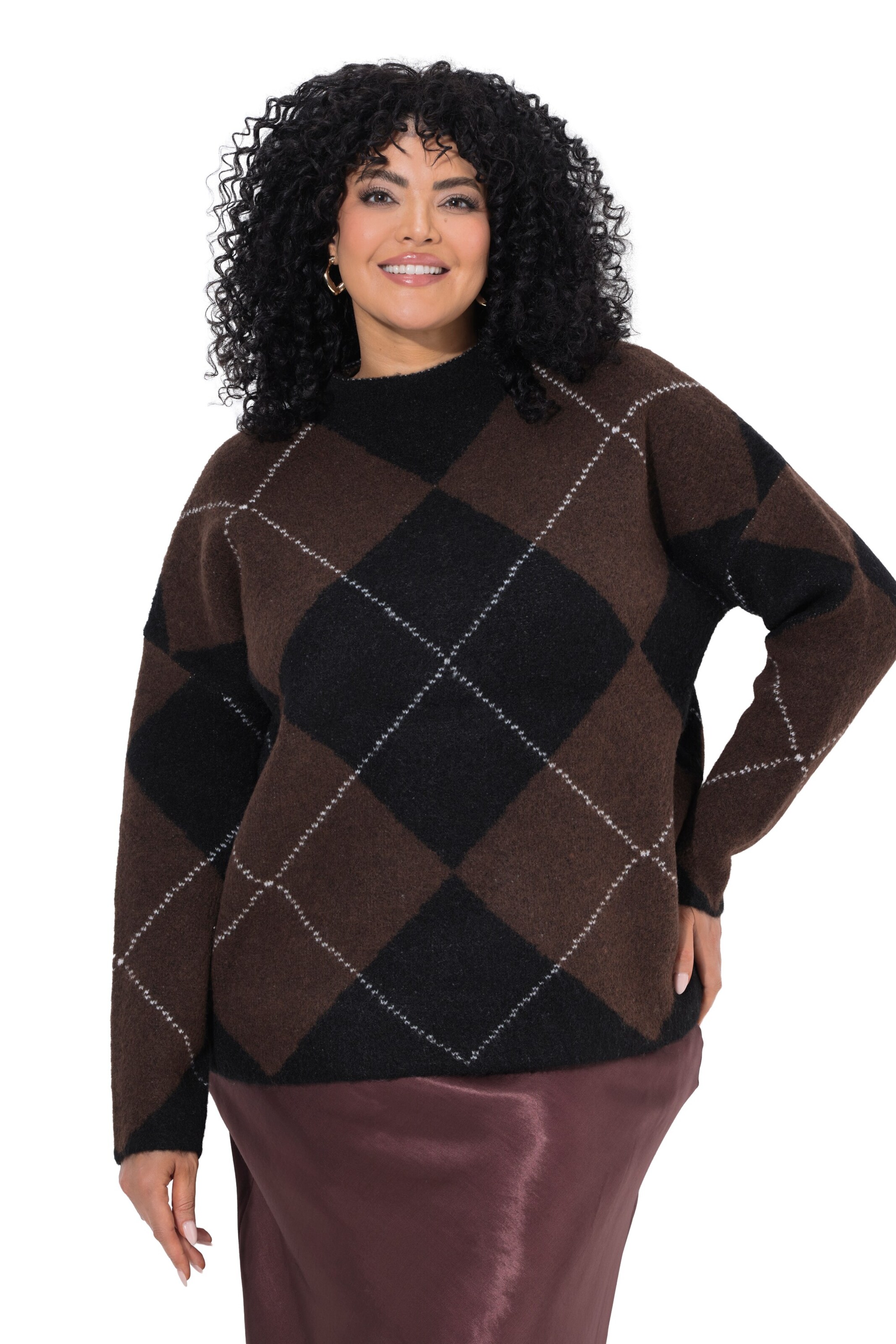 Ulla Popken Pullover in Braun: Vorderseite
