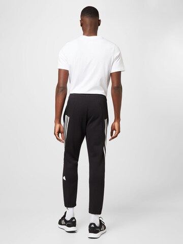 ADIDAS SPORTSWEAR Tapered Workout Pants 'Future Icons 3-Stripes' in Black