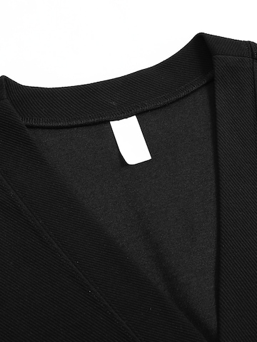 ALLTHEMEN Strickjacke 'Schräglicht'‌‌‌‌‌ in Schwarz