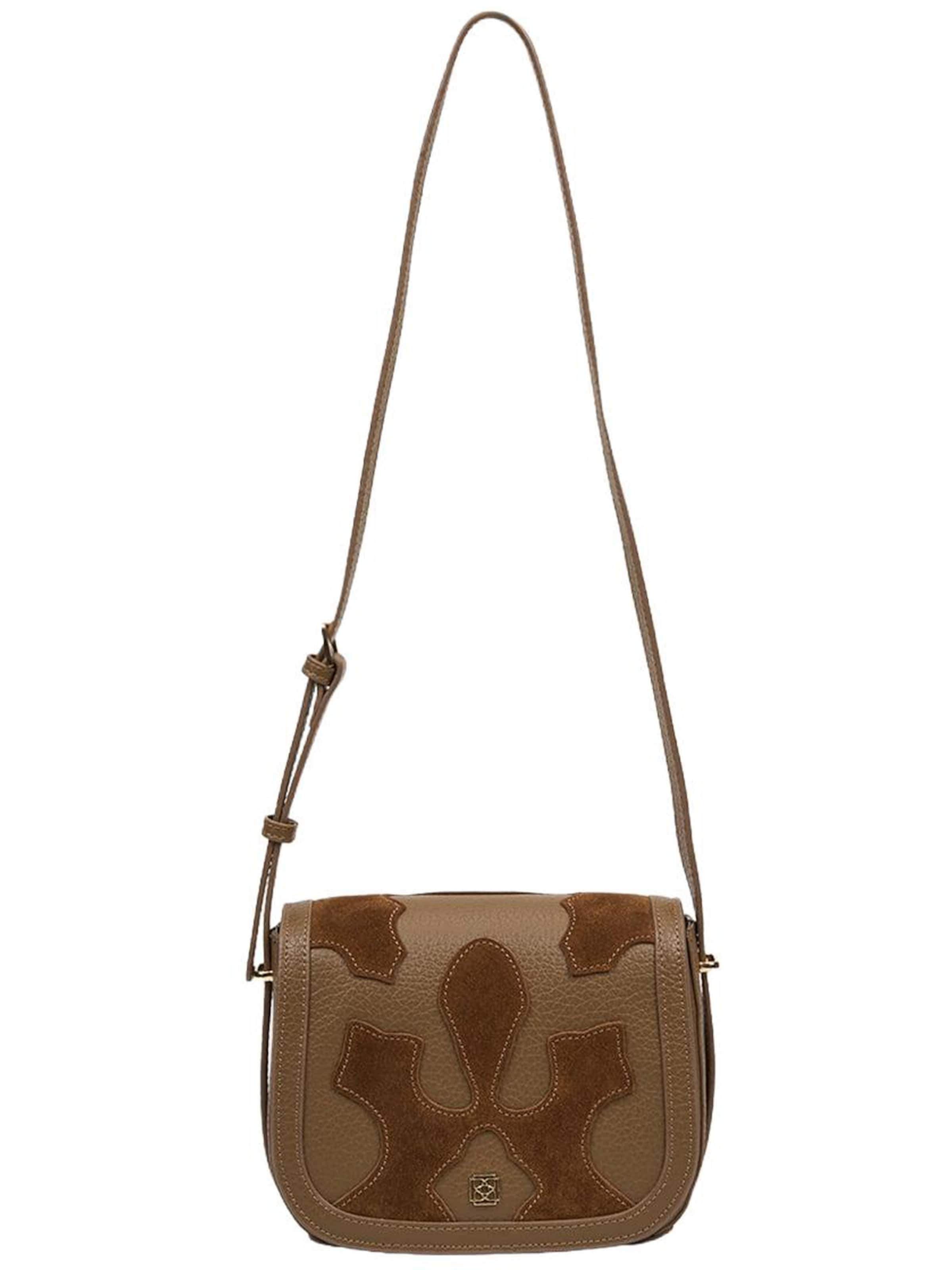 Desa Shoulder Bag 'Umhängetasche' in Beige: front