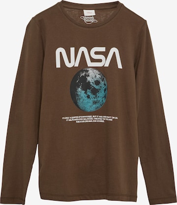 s.Oliver Shirt in Bruin: voorkant