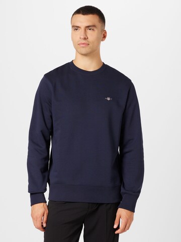 Sweat-shirt GANT en bleu : devant