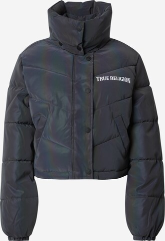 True Religion Χειμερινό μπουφάν σε μαύρο: μπροστά