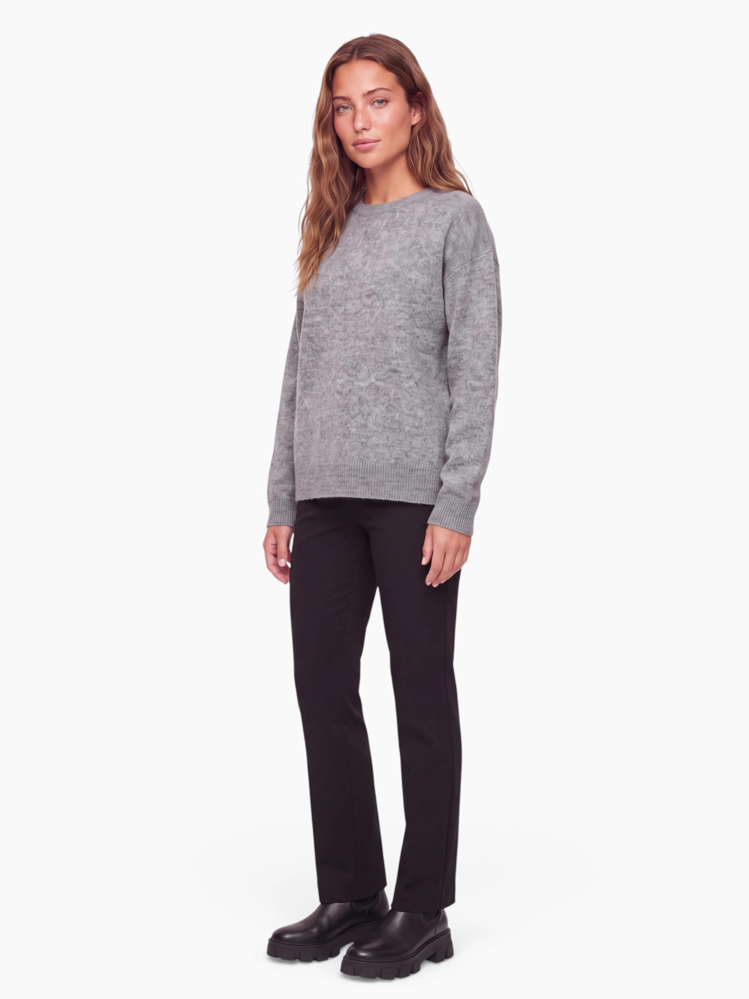 PIECES Sweater 'PCSALLY' in Grey