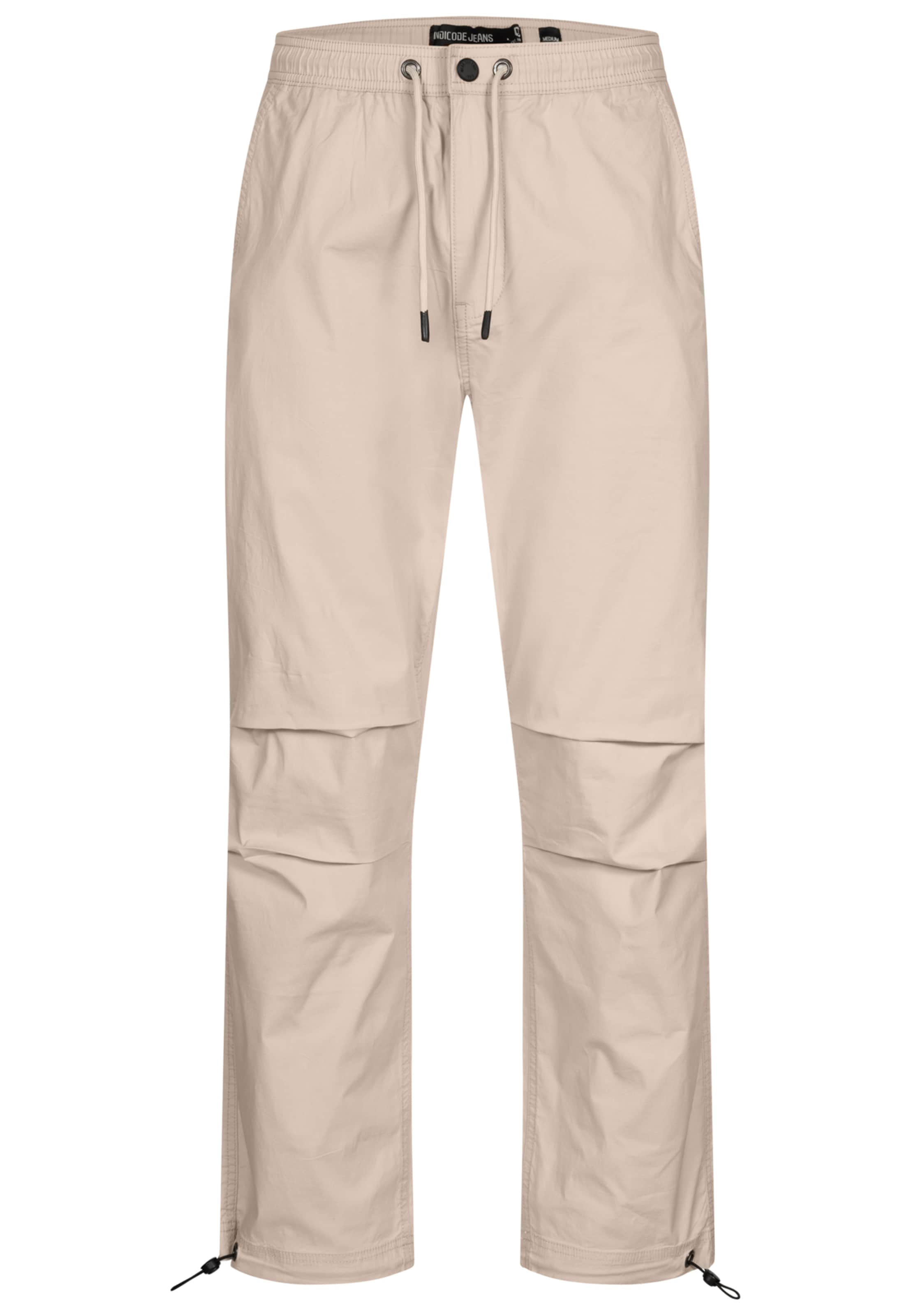 INDICODE JEANS Regular Pants ' Marcos ' in White: front