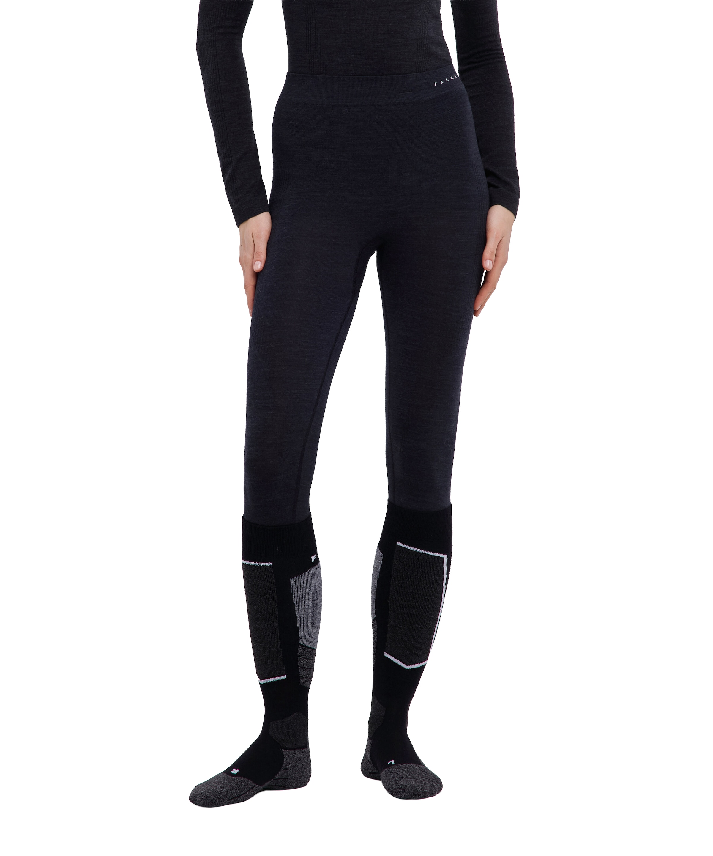 FALKE - Calzoncillo deportivo en negro: frente