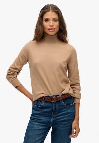 Pull-over Superdry en beige : devant