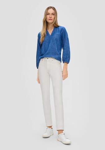 Coupe slim Jean s.Oliver en blanc