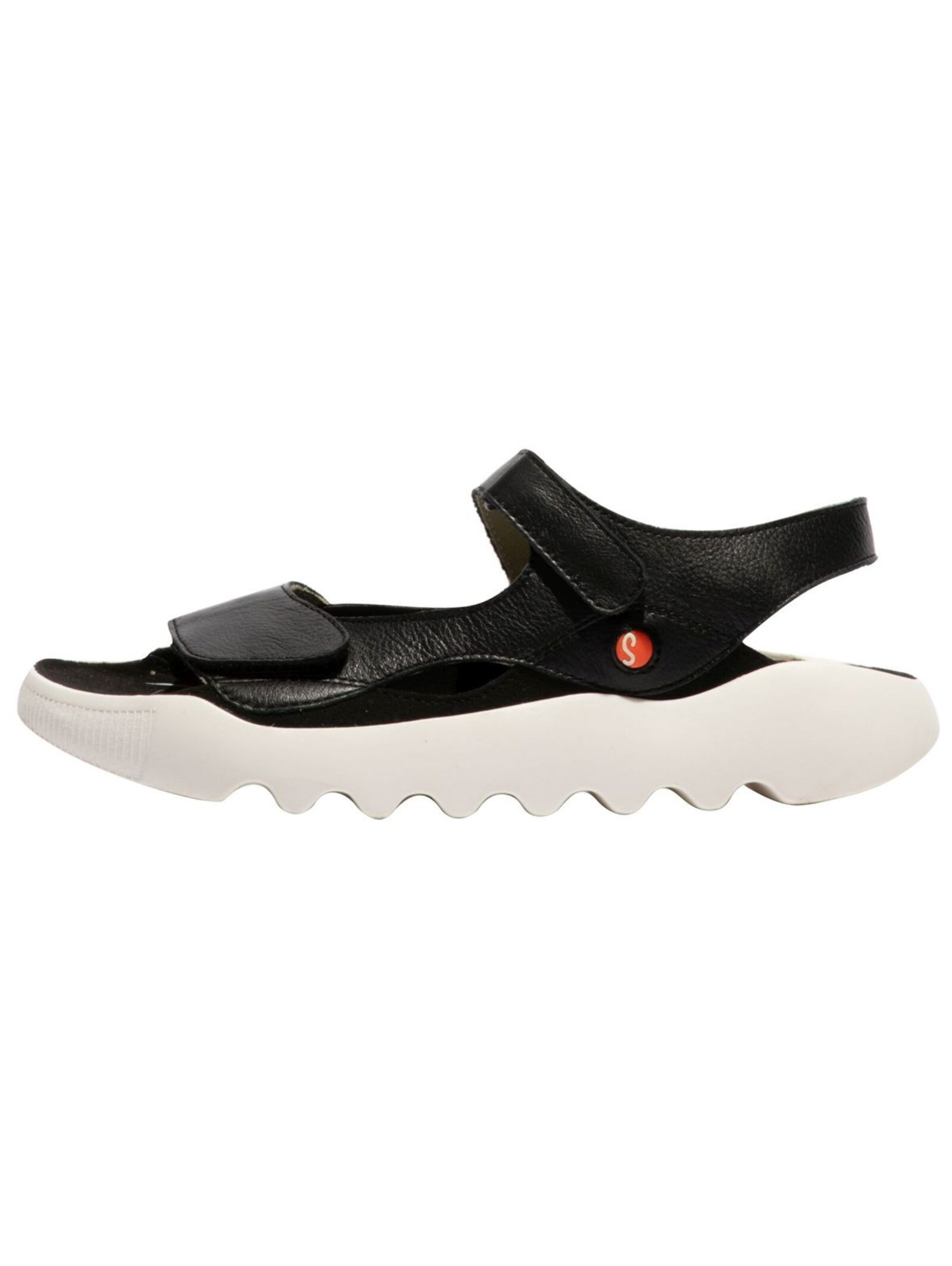 Softinos Sandalen met riem in Zwart