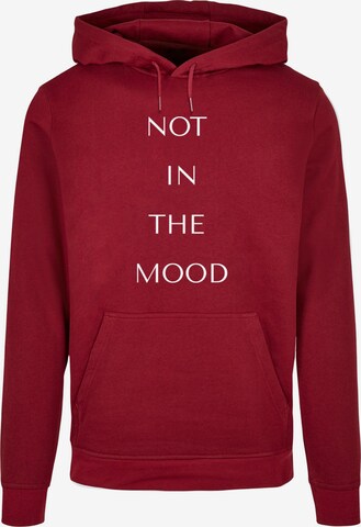 Merchcode Sweatshirt 'Nitm' in Rood: voorkant