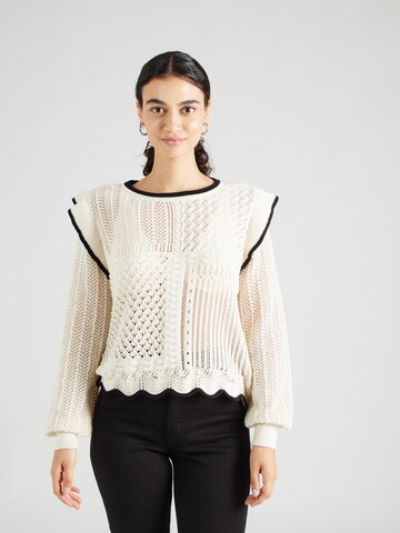 VERO MODA Sweater 'MADELYN' in Beige: front