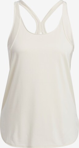 ADIDAS PERFORMANCE - Top desportivo em branco: frente