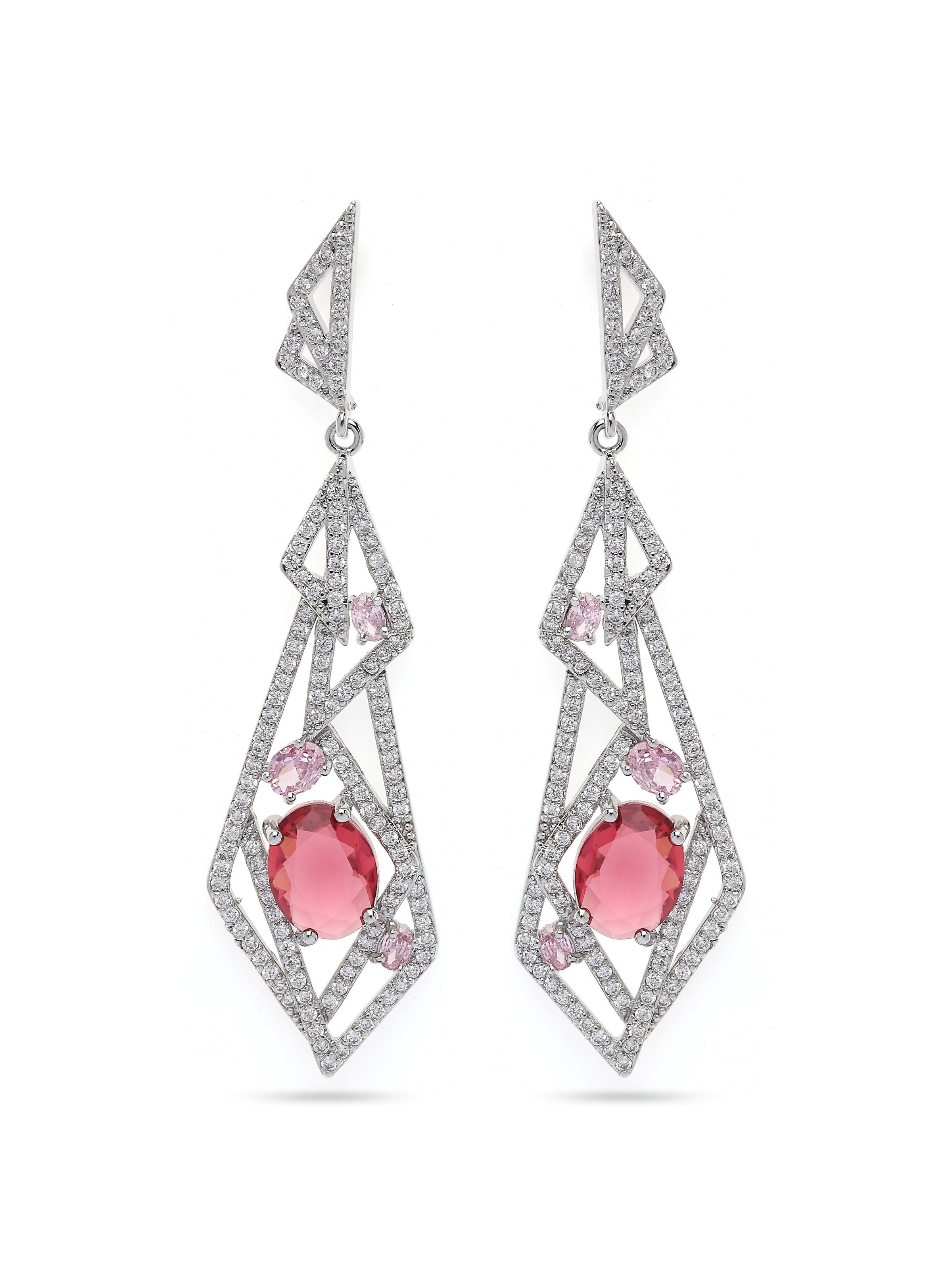 AVANT-GARDE PARIS Earrings 'Janaina' in Silver: front