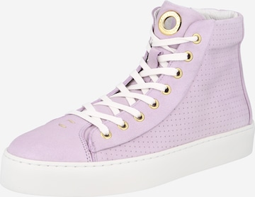 Ca'Shott Sneakers hoog in Lila: voorkant