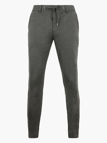 Suitable Slim fit Trousers with creases in Grey: front