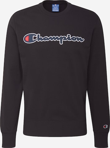 Champion Authentic Athletic Apparel - Sudadera en negro: frente