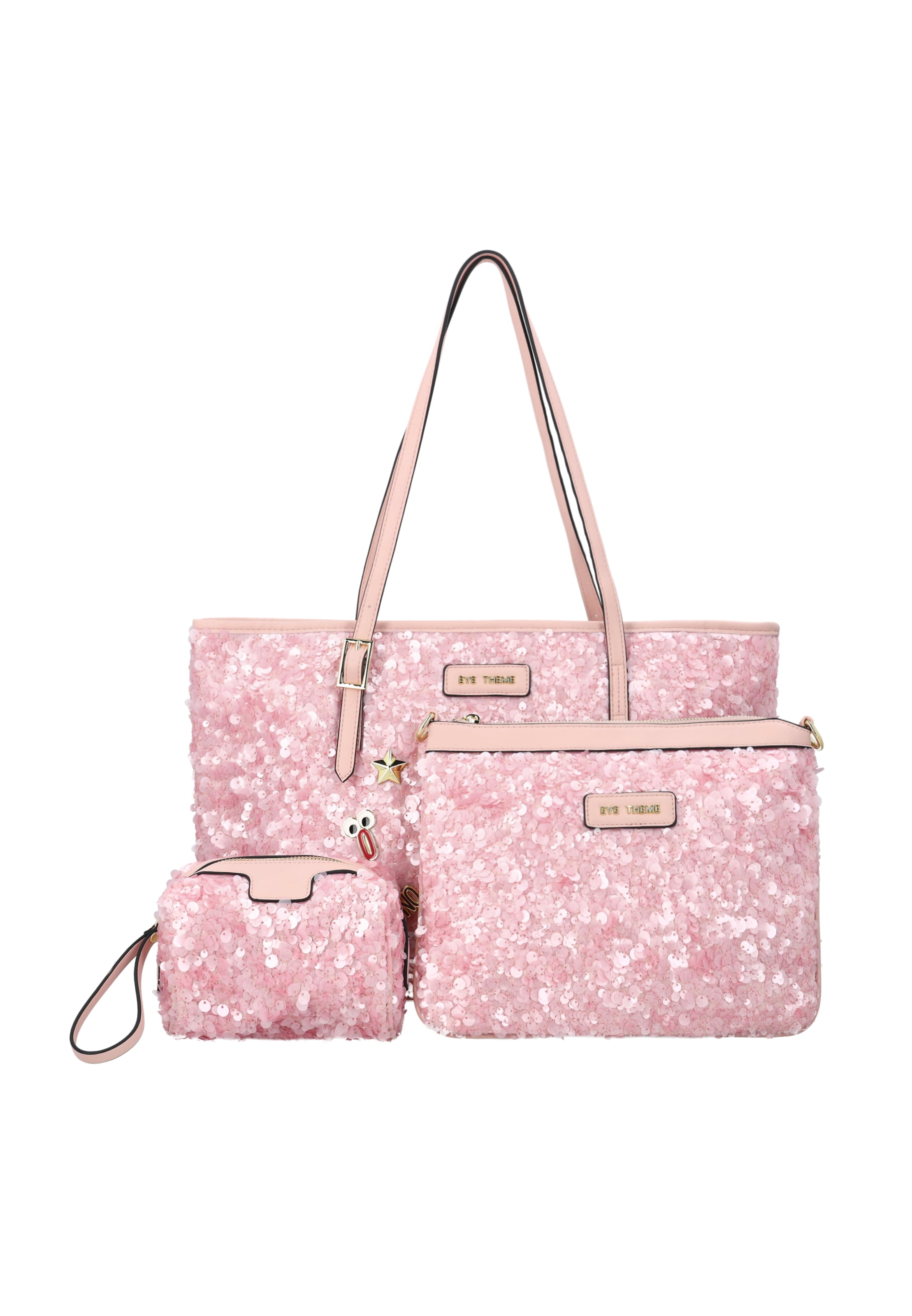 MYMO - Shopper 'EYETHEME' em rosa: frente