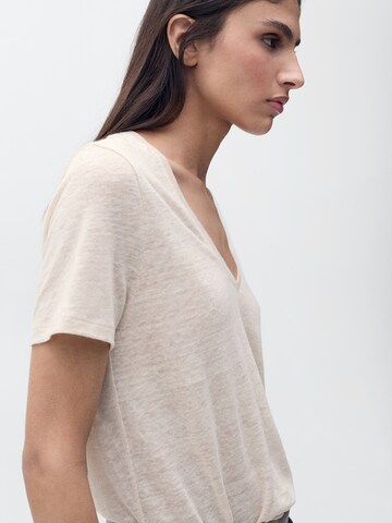 MANGO Paita 'LINITO' värissä beige