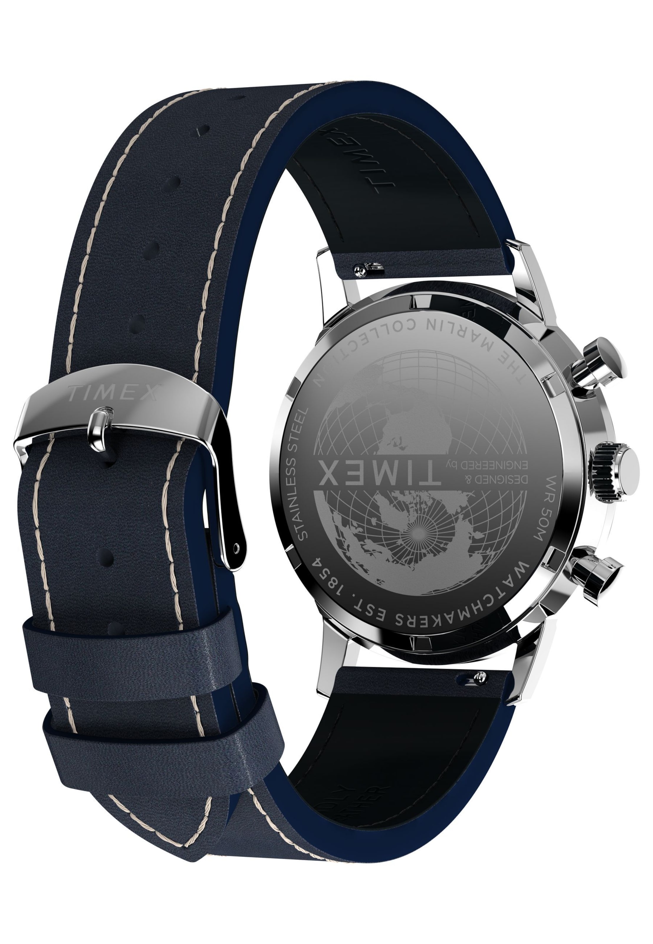 Montre à affichage analogique 'Marlin' TIMEX en bleu