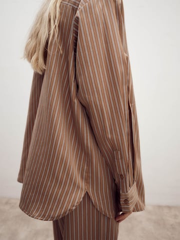 ABOUT YOU x Marie von Behrens Blouse 'Thea' in Brown