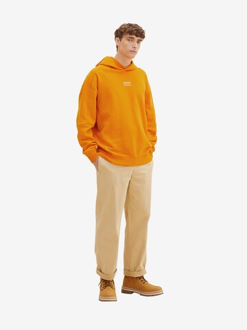 TOM TAILOR DENIM Sweatshirt in Orange