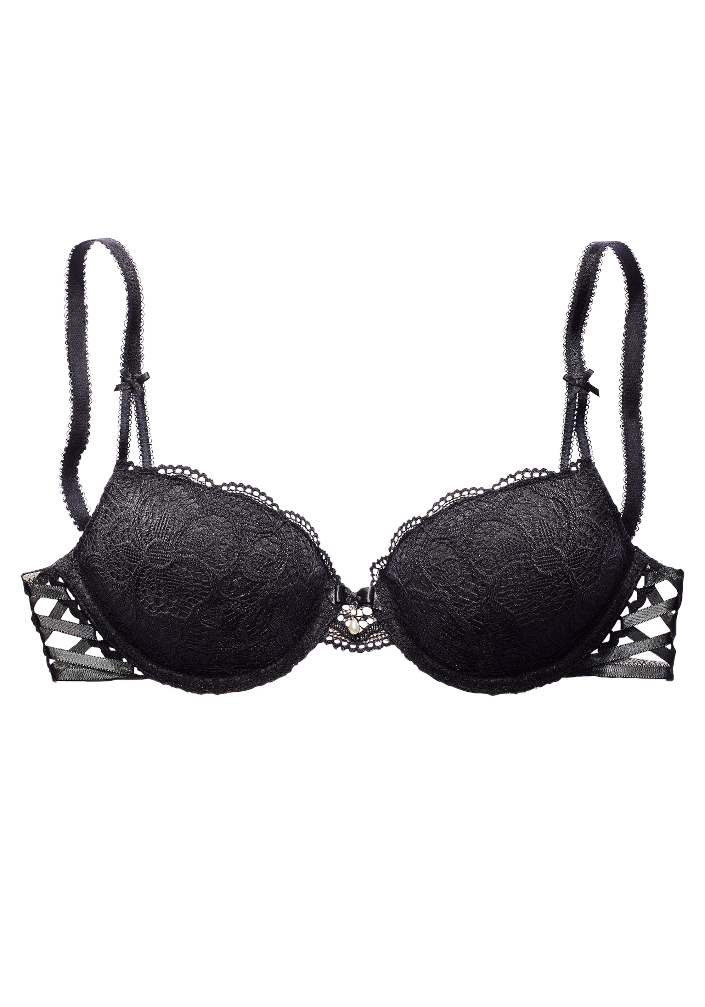 LASCANA Push-up BH in Schwarz: Vorderseite