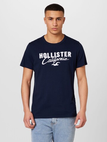 HOLLISTER Koszulka w kolorze niebieski: przód