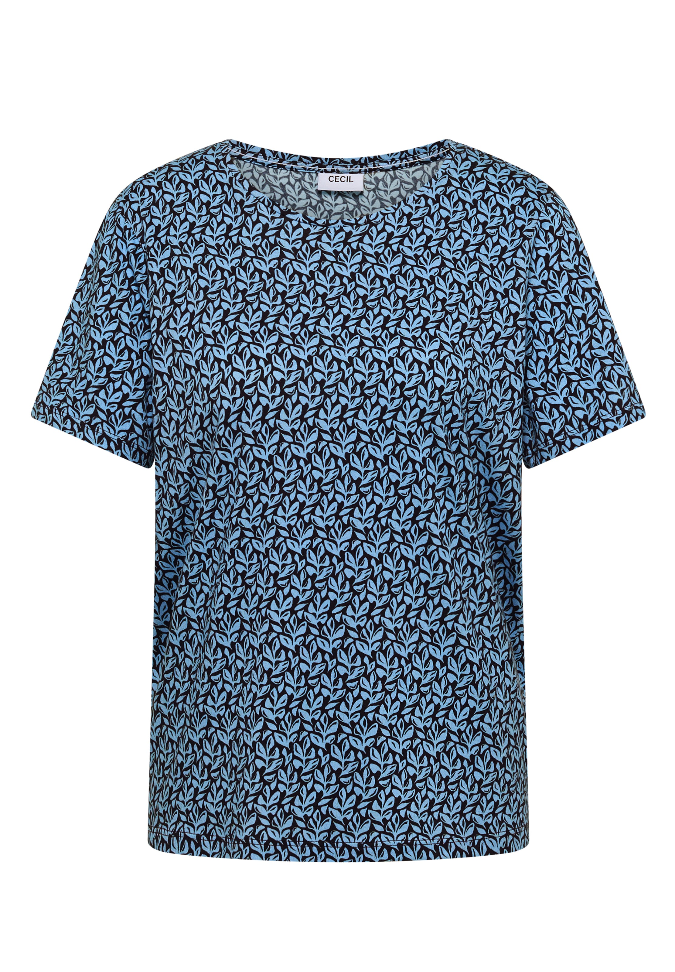 CECIL T-Shirt 'Basic' in Blau: Vorderseite