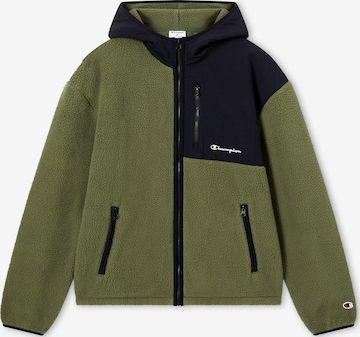 Champion - Chaqueta polar en verde: frente