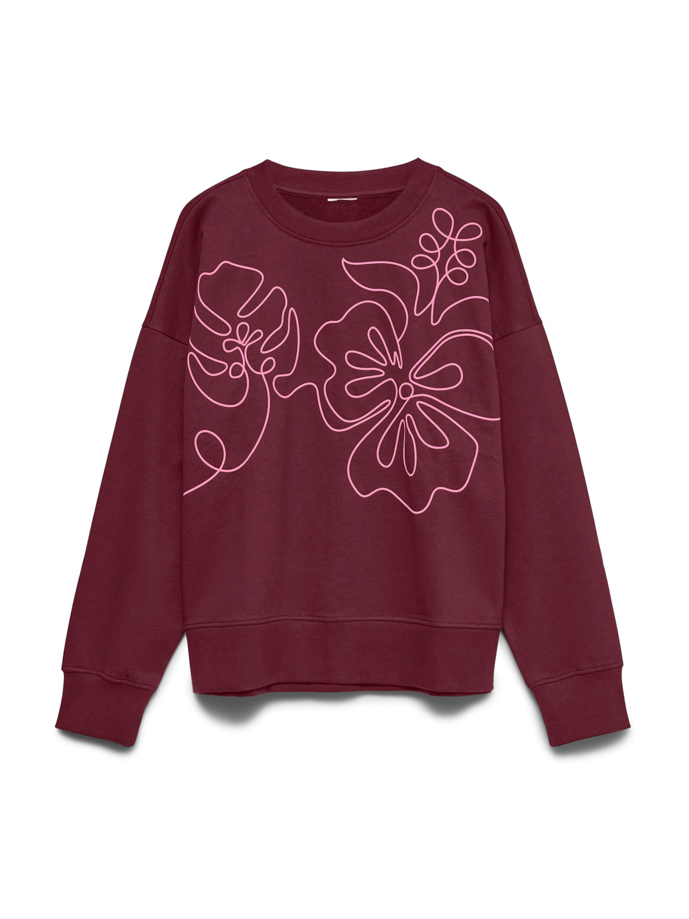 VERO MODA Sweatshirt 'VMFOPAULA' in Red: front