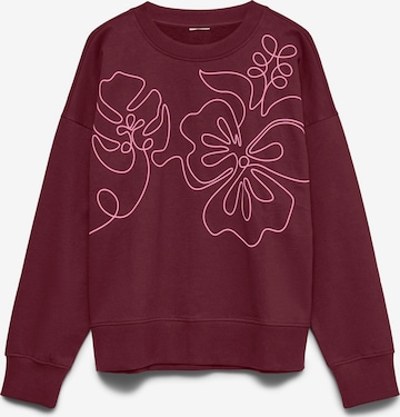 VERO MODA Tréning póló 'VMFOPAULA' - piros: elől