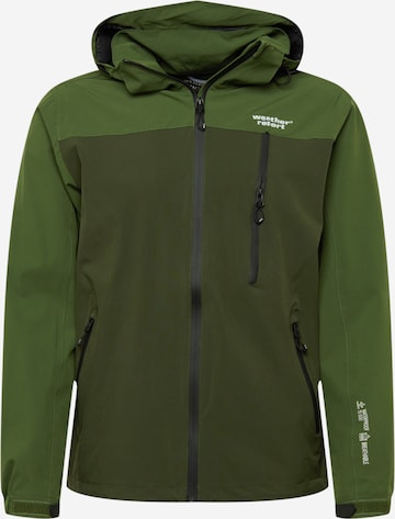 Veste outdoor 'Delton' Weather Report en vert : devant