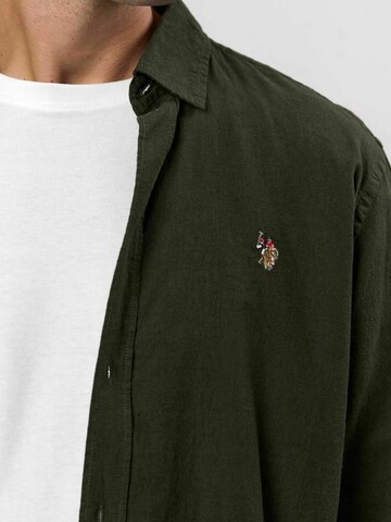 U.S. POLO ASSN. Regular fit Overhemd ' Bolt ' in Groen