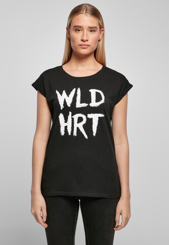 melns Mister Tee T-Krekls 'WLD HRT'