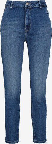 Alife and Kickin Slimfit Jeans 'LaureenAK' in Blauw: voorkant