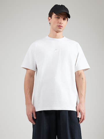 Nike Sportswear Тениска 'PREM ESS' в сиво: отпред