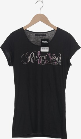 Rabe T-Shirt Schwarz - 3/4 Ärmel Mit Glanzprint