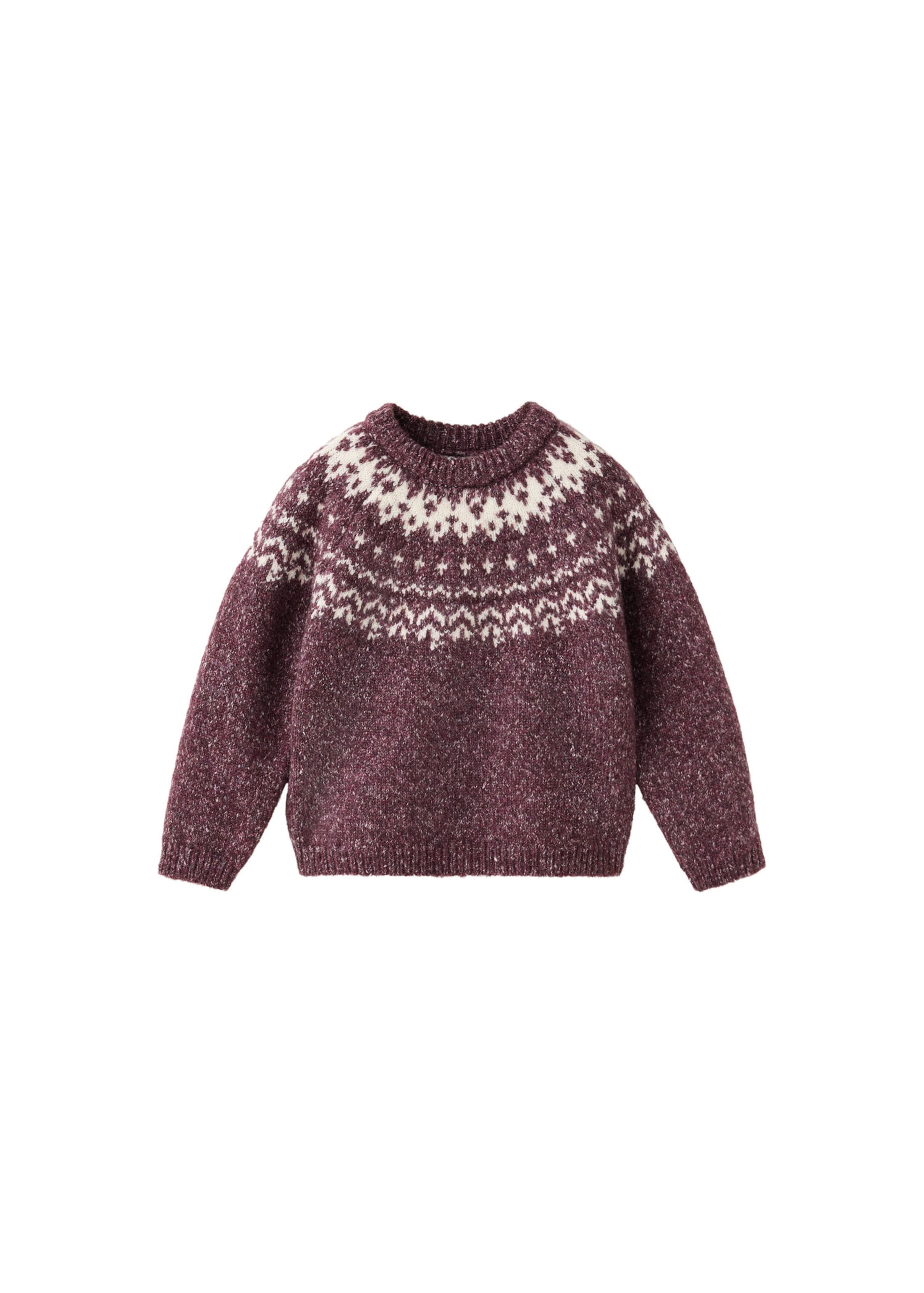 Pulover 'MAX' de la MANGO KIDS pe roșu: față