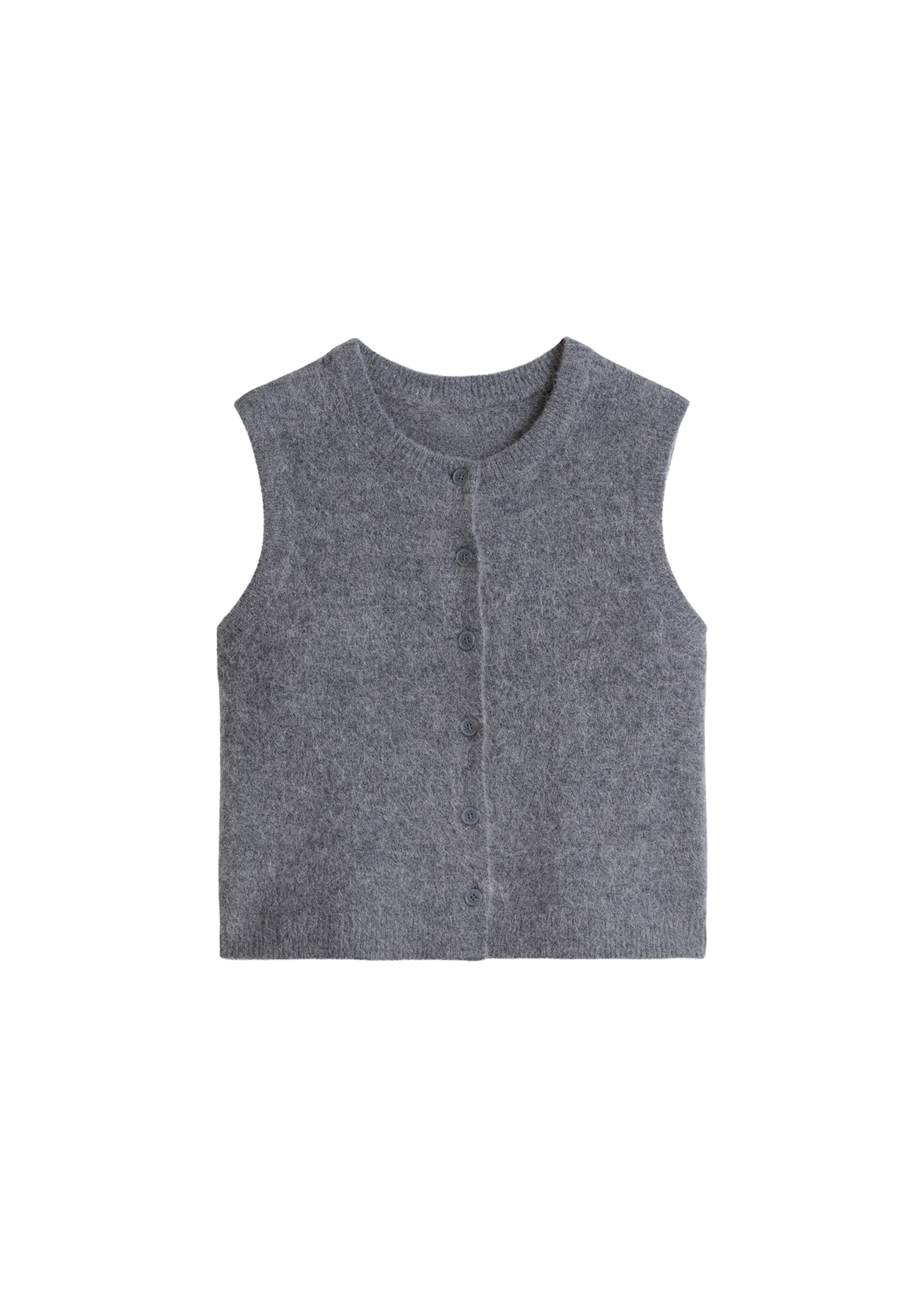 Marc O'Polo DENIM Knitted vest in Grey: front