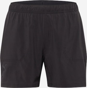 PUMA - regular Pantalón deportivo 'Seasons' en negro: frente
