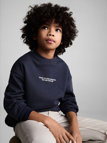 MANGO KIDSSweater majica 'BERTO8' - plava boja: prednji dio