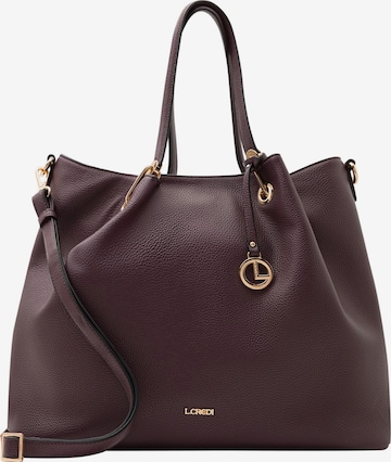 Cabas L.CREDI en violet : devant