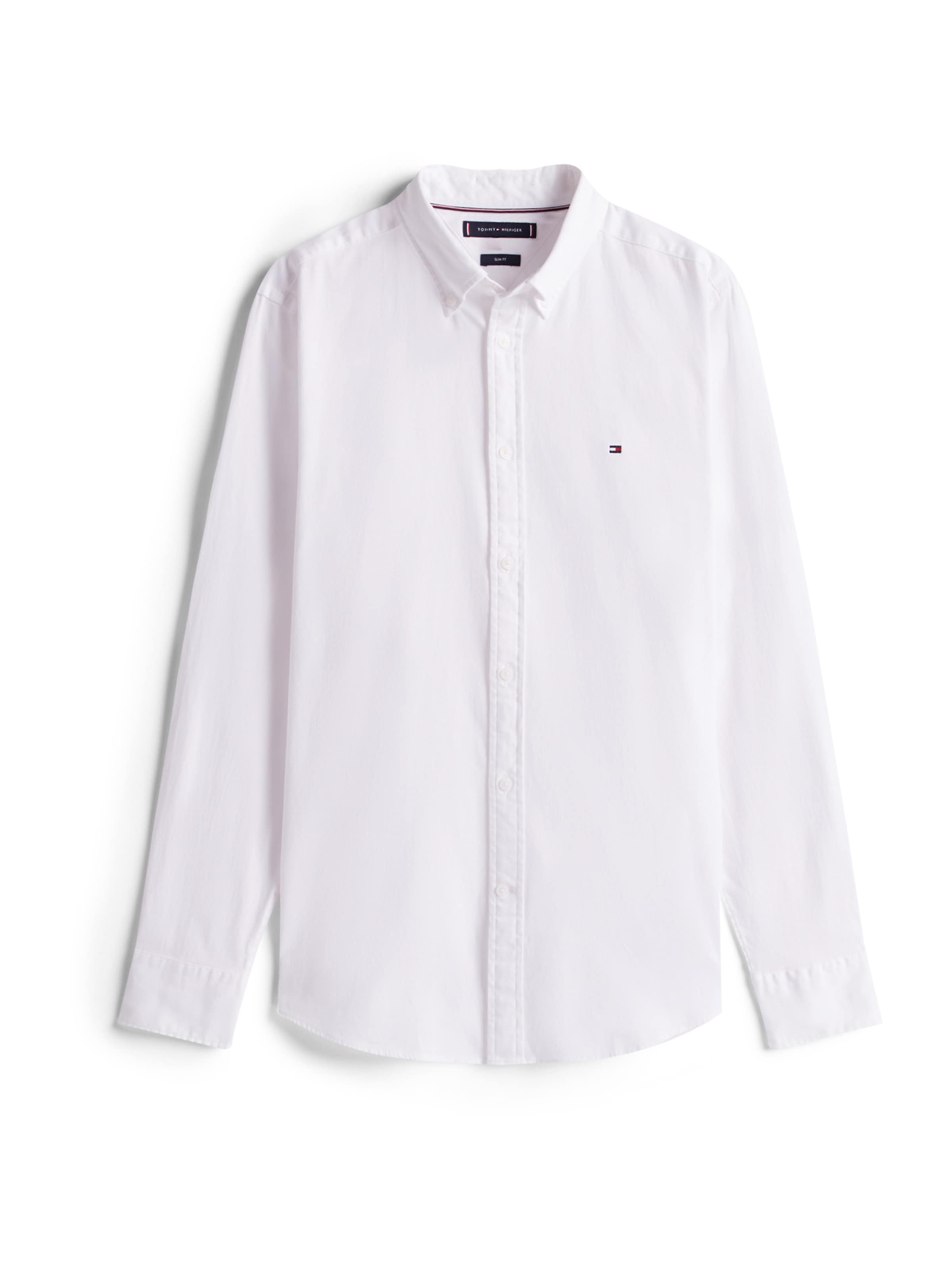 TOMMY HILFIGER Slim Fit Риза в бяло: отпред