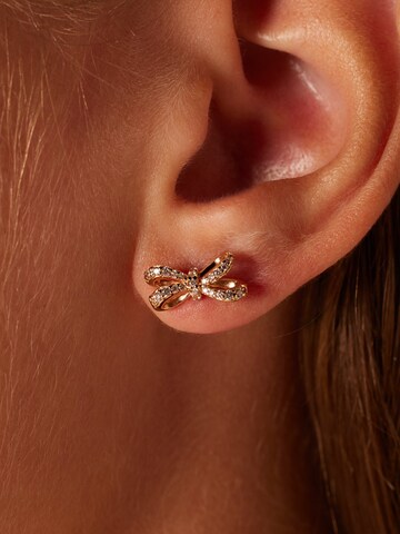 Lucardi Ohrringe in Gold: Vorderseite