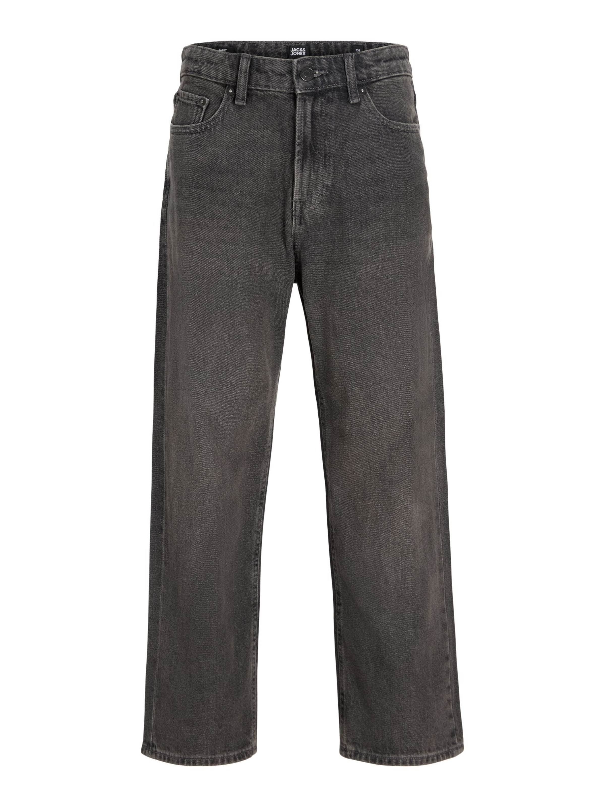 Jack & Jones Junior Baggy Jeans 'JJIAlex JJClassic' in Black: front