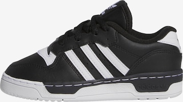 ADIDAS ORIGINALS - Sapatilhas 'Rivalry Low' em preto: frente