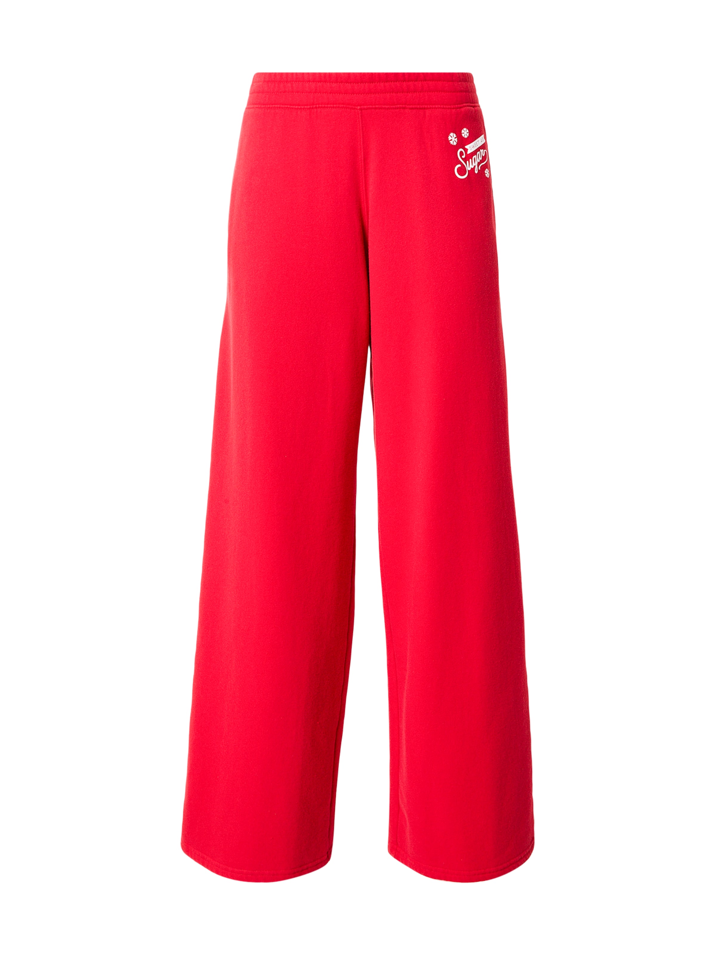 HOLLISTER Baggy Штаны 'SUGAR GLITTER' в Красный: спереди