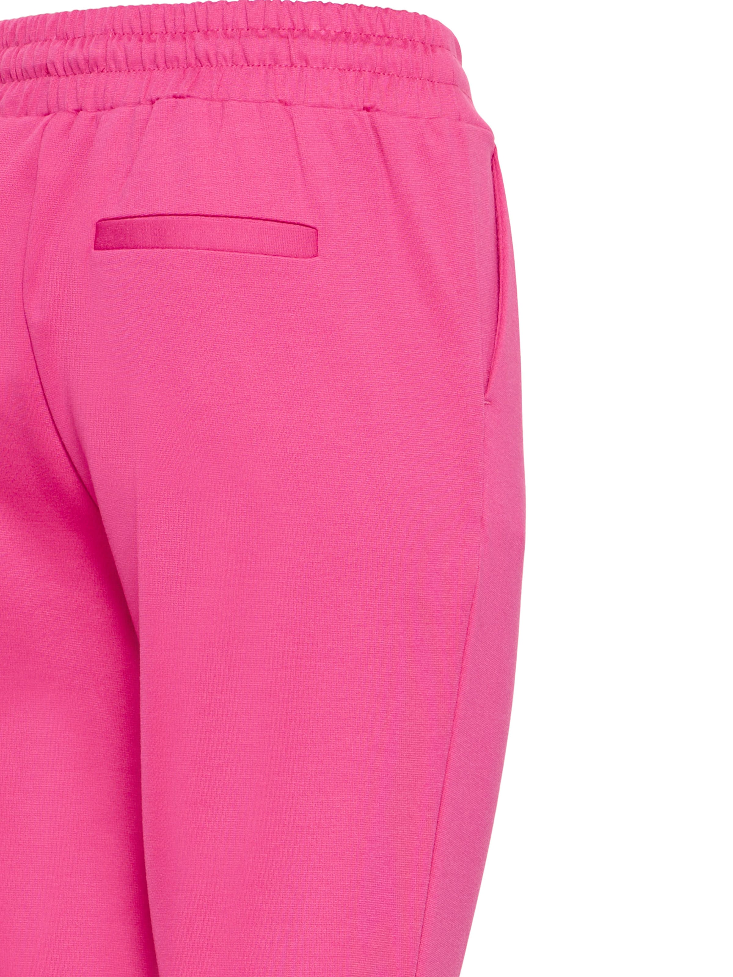 ICHI Tapered Pleat-Front Pants 'IHKATE' in Pink