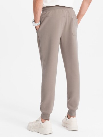 Effilé Pantalon 'PASK-0129' Ombre en gris