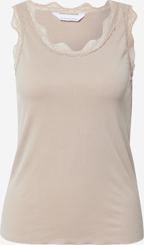 LA STRADA UNICA Top in Beige: front